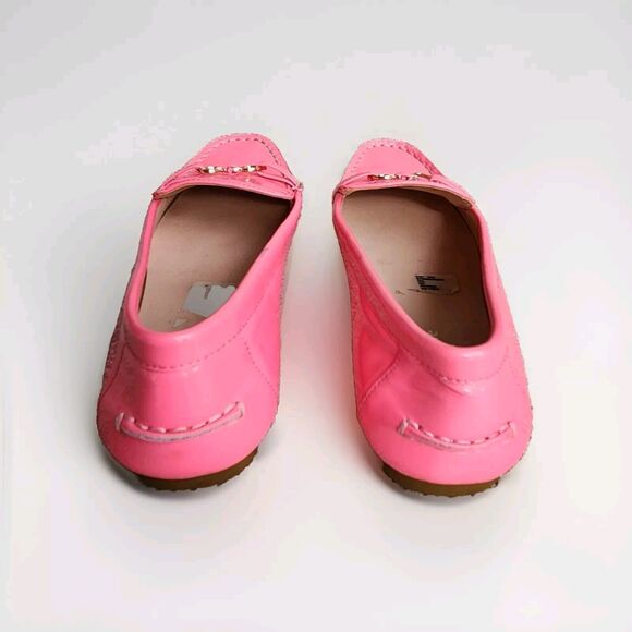 Kate Spade Bergman Neon Pink Patent Leather Loafer Moccasins Size 8.5 B - Picture 3 of 9
